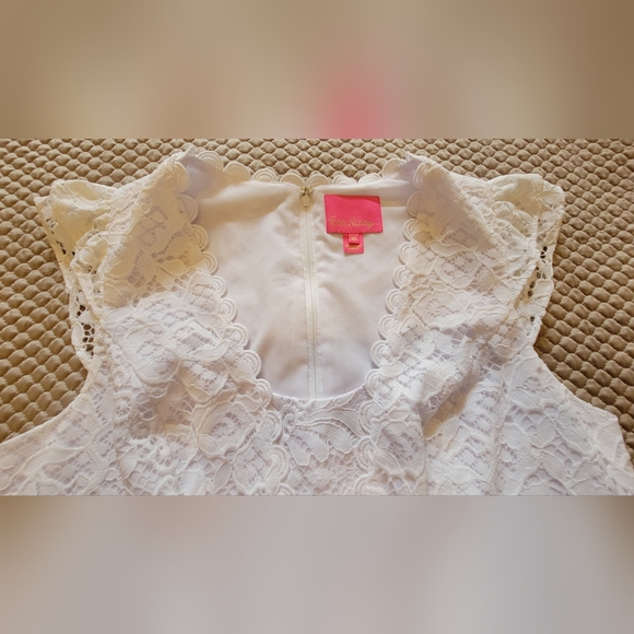 Lilly Pulitzer Marlyn White Lace Dress 10 - Picture 8 of 10